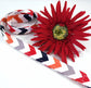Grey Chevron Lanyard Red Navy Orange