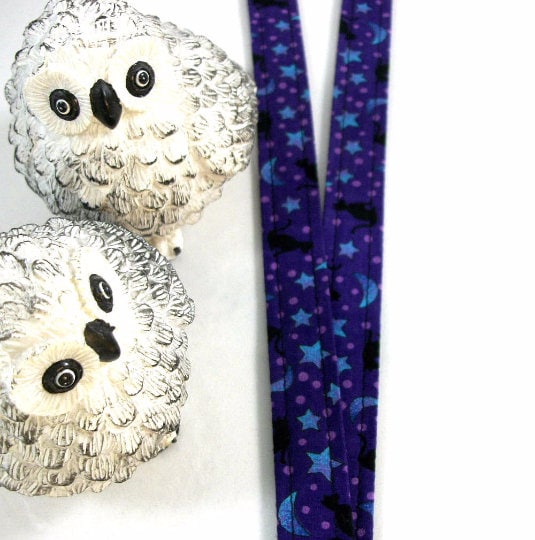 Halloween Lanyard with Black Cats