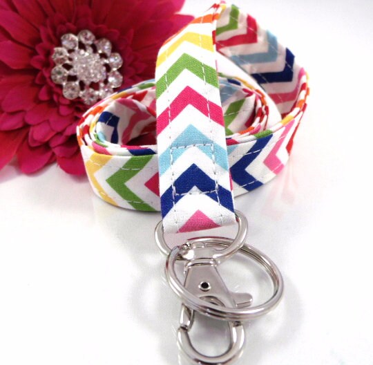 Chevron Lanyard Primary Colors