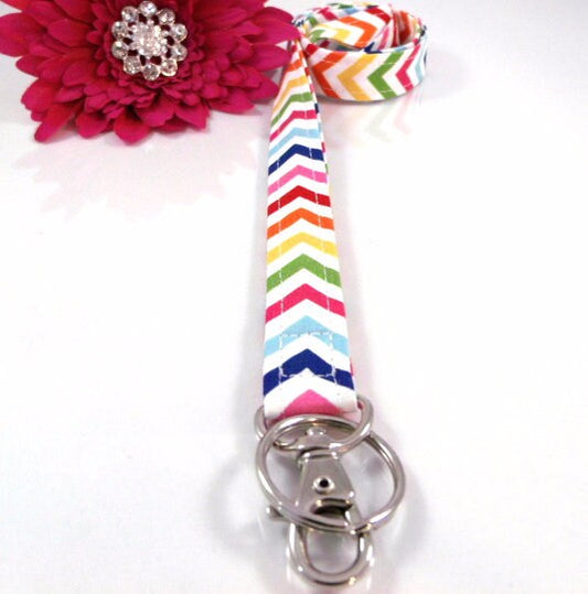 Chevron Lanyard Primary Colors