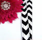 Chevron Lanyard Black and White