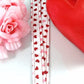 Fabric Lanyard with Valentines Day Hearts Red Pink