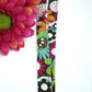 Brown Floral Lanyard