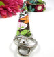 Brown Floral Lanyard
