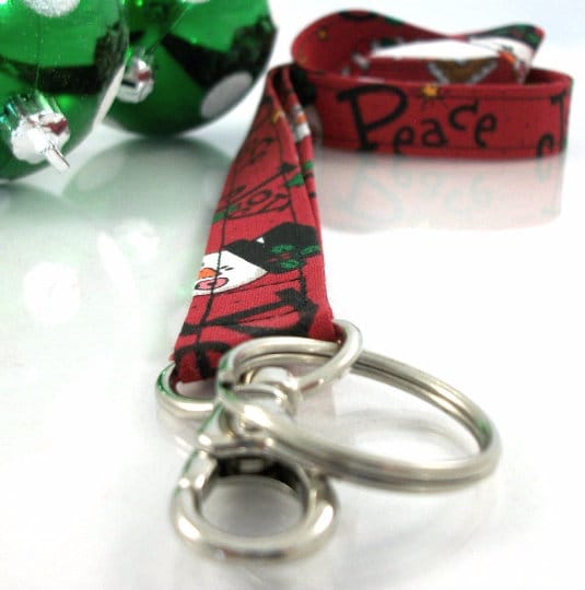 Christmas Lanyard with Snowmen Joy