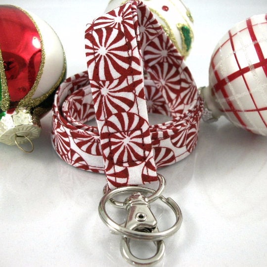 Christmas Lanyard with Peppermint Candy