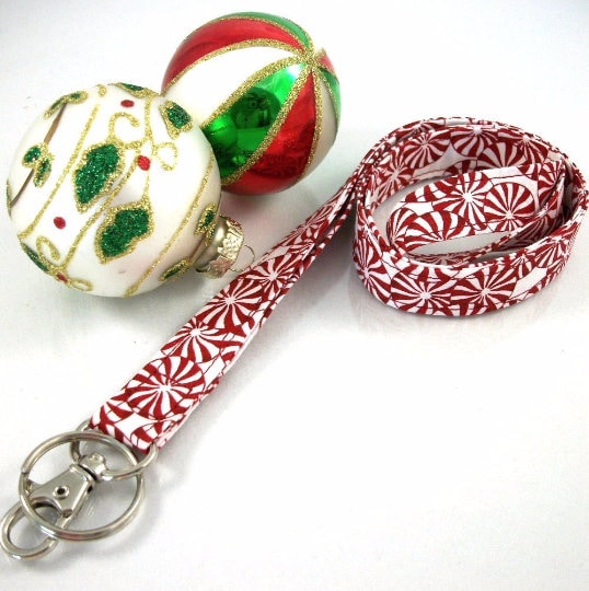 Christmas Lanyard with Peppermint Candy