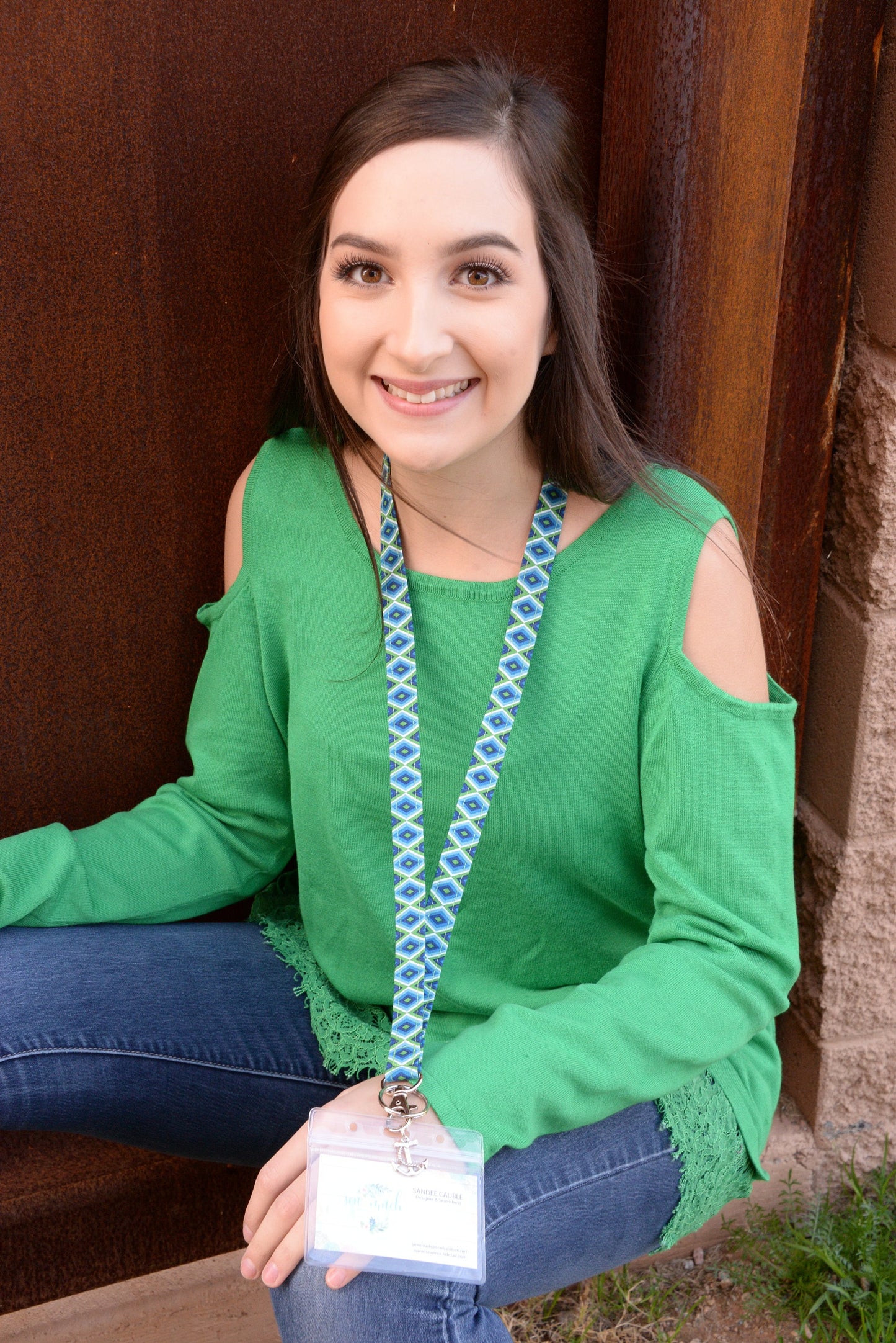 Christmas Lanyard with Peppermint Candy