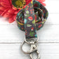 Aqua Floral Lanyards For Women