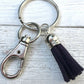 Handmade Jacquard Ribbon Keychain, College Graduation Gift for her, I Miss You Gift, Mom Gift from Son