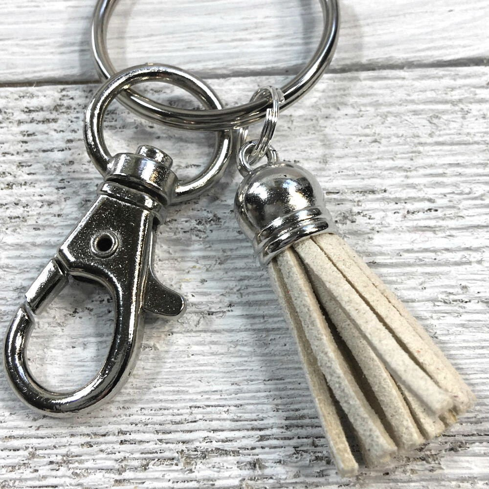 Wristlet Keychain Key Fob - Retro Flowers