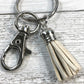 Wristlet Keychain Key Fob - Retro Flowers