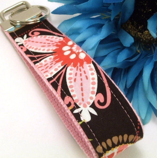 Handmade Floral Keychain Wristlet, College Graduation Gift for her, Thank you for Helping Me Grow, Expecting Mom Gift