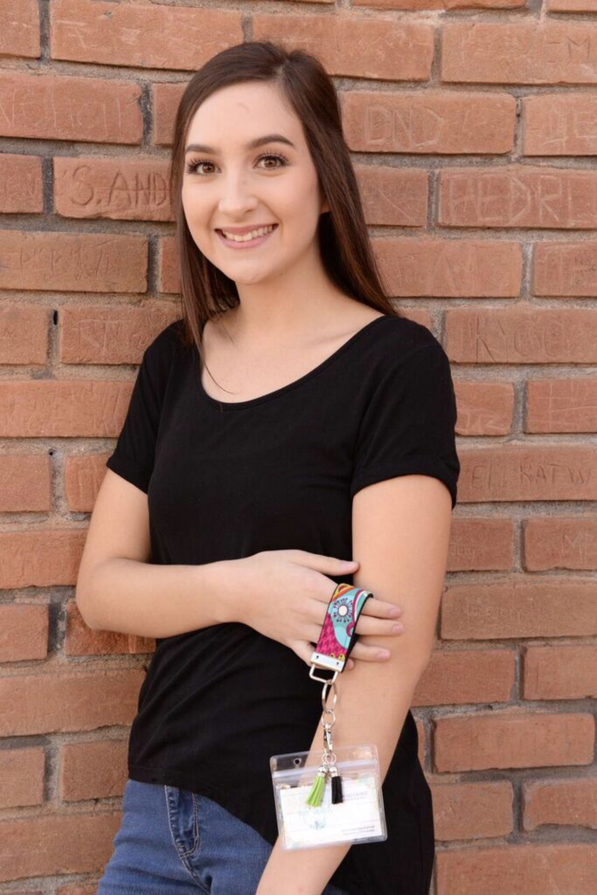 Mini Key FOB Keychain for Women Ideal as a Purse Keychain or Backpack Keychain, Baseball MOM