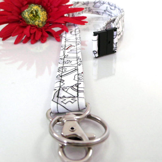 Nurses Cap Breakaway Lanyard with ID Holder