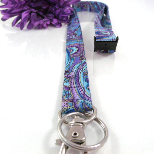 Paisley Floral Breakaway Lanyard with ID Holder