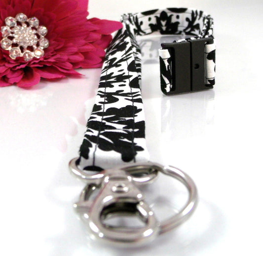 Damask Breakaway Lanyard with ID Holder