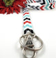 Chevron Skinny Lanyard for Keys