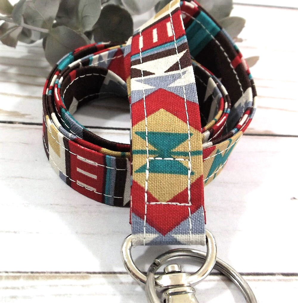 Southwest Lanyard, Southwestern, Teacher Lanyard with ID Holder, New Teacher Gift, Lanyard for Keys, Trending Now, Lanyard for Badge