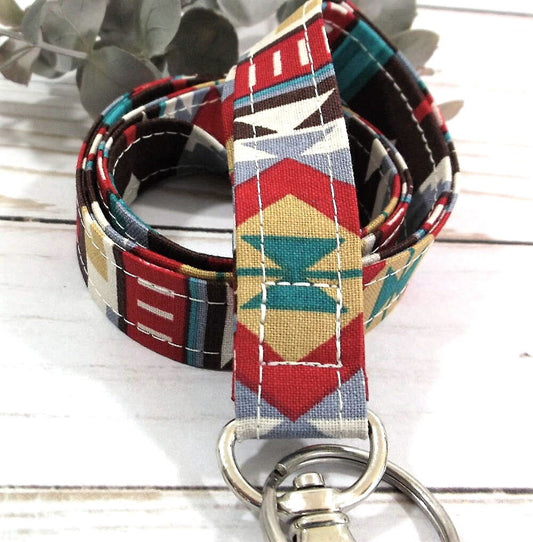 Southwest Lanyard, Southwestern, Teacher Lanyard with ID Holder, New Teacher Gift, Lanyard for Keys, Trending Now, Lanyard for Badge