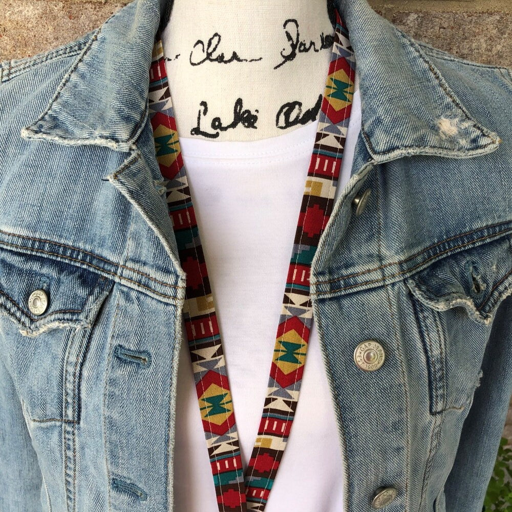 Southwest Lanyard, Southwestern, Teacher Lanyard with ID Holder, New Teacher Gift, Lanyard for Keys, Trending Now, Lanyard for Badge