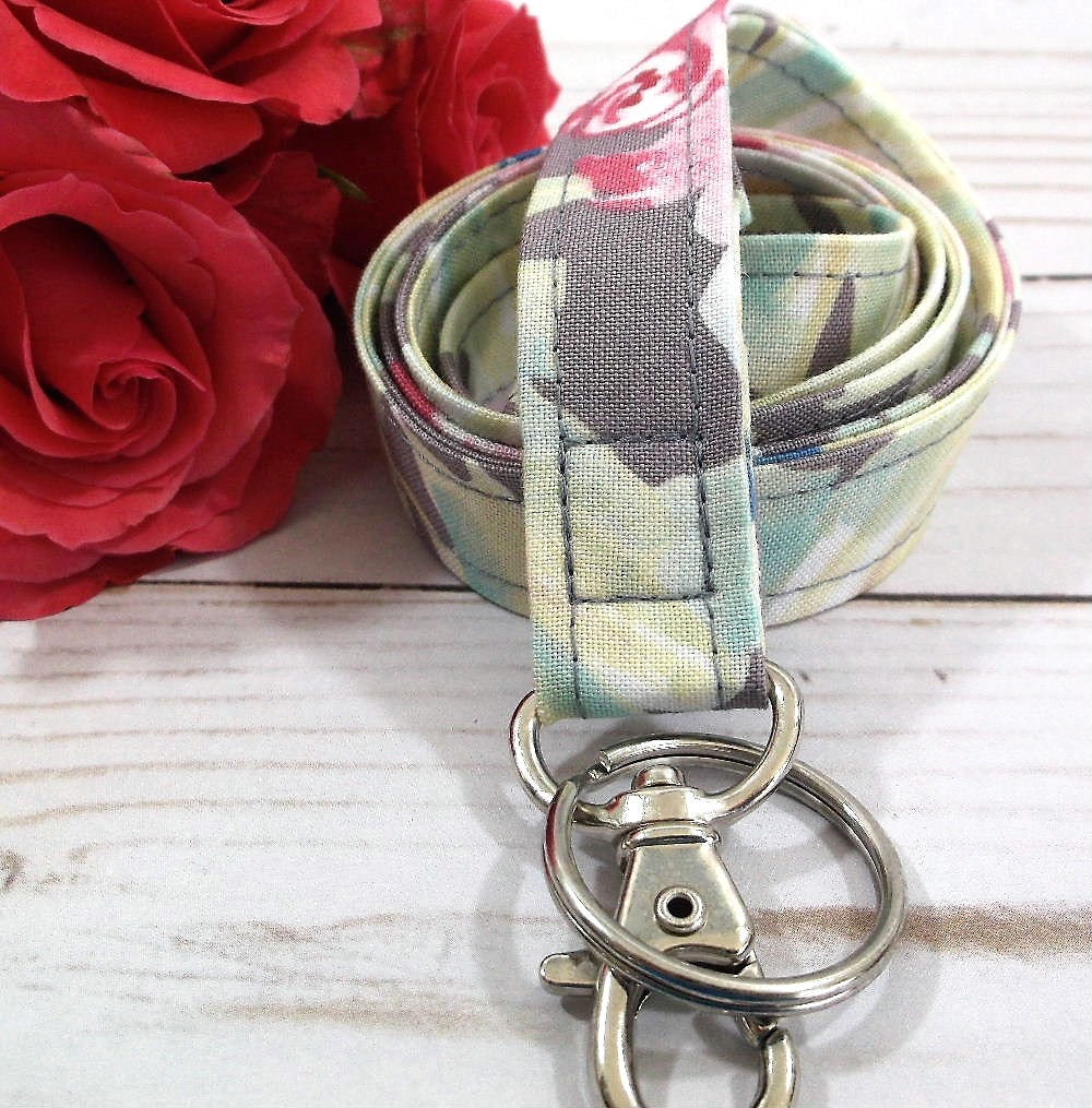 Floral Lanyard Gift for Teachers, Nurses, Students