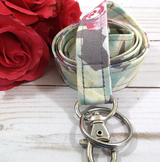 Floral Lanyard Gift for Teachers, Nurses, Students