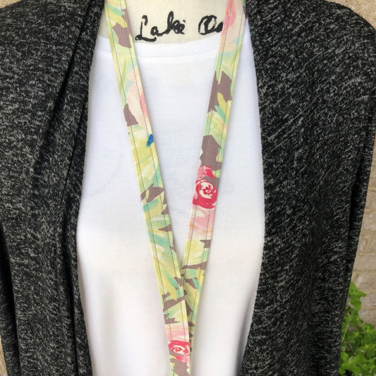 Floral Lanyard Gift for Teachers, Nurses, Students