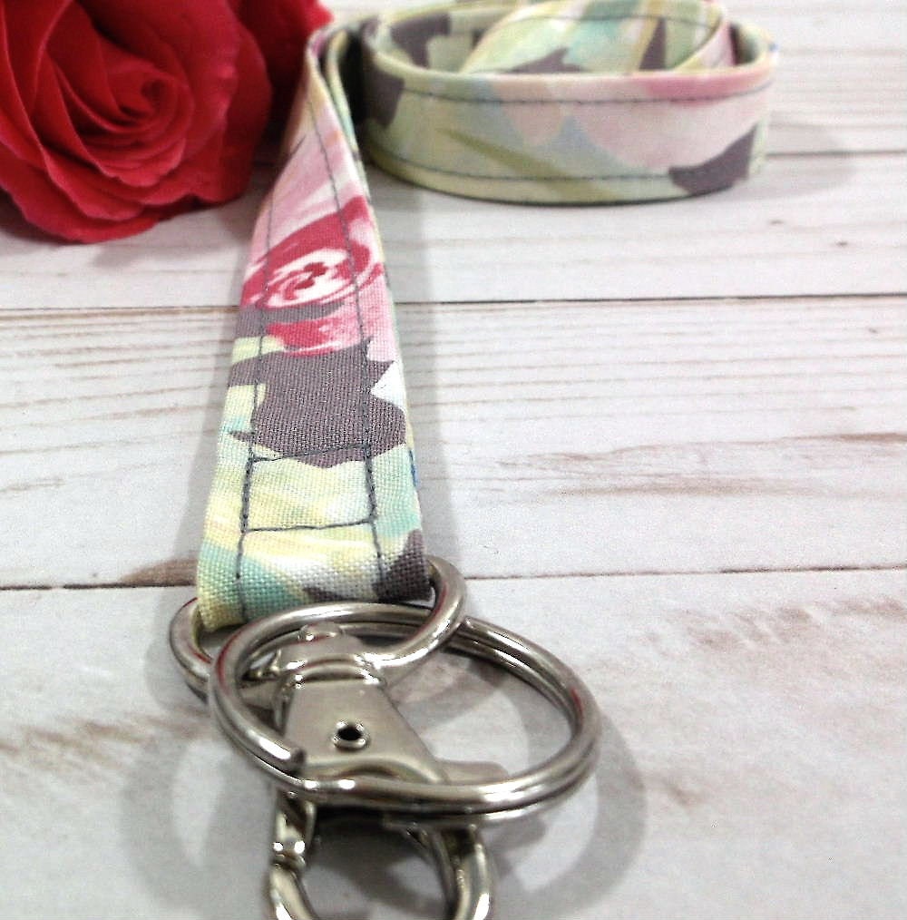 Floral Lanyard Gift for Teachers, Nurses, Students