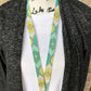 Floral Fabric Lanyards for Keys and ID Badge