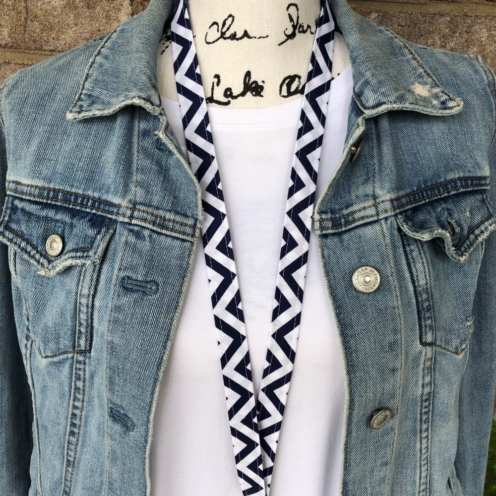 Chevron Lanyard for Keys and ID Badge