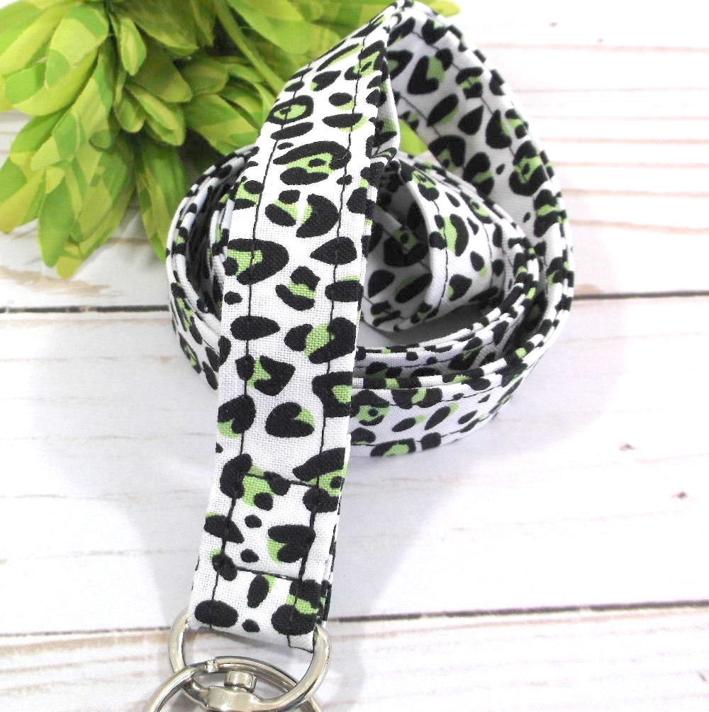 Leopard Lanyard ID Holder for Keys and ID Badge