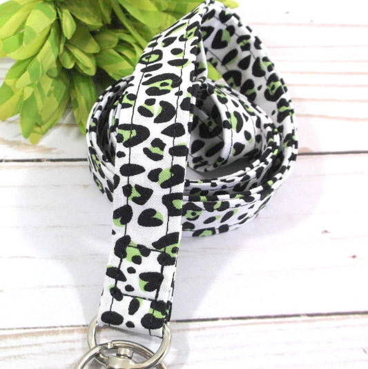 Leopard Lanyard ID Holder for Keys and ID Badge