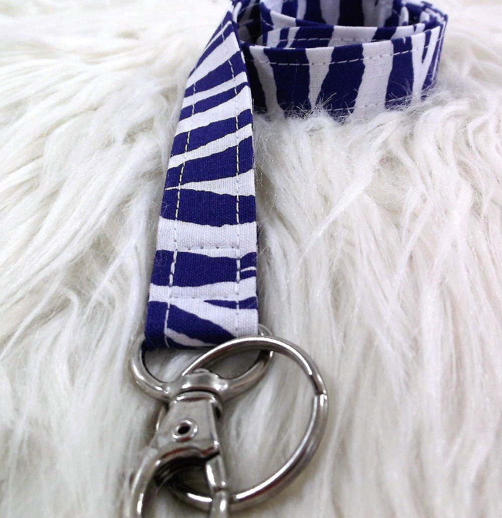 Zebra Animal Print Lanyard for Keys and ID Badge