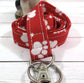Paw Print Lanyard for Keys and ID Badge