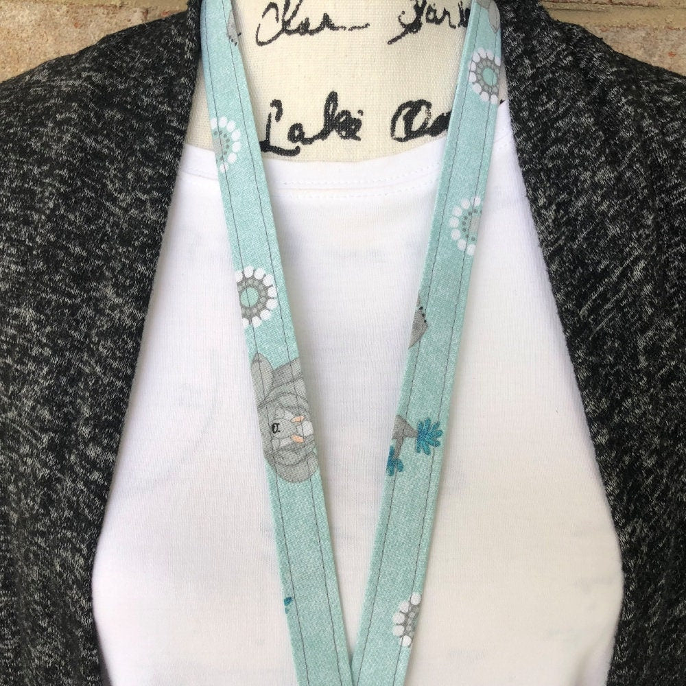 Kangaroo print Lanyard for Keys and ID Badge