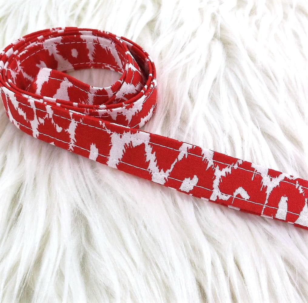 Red Leopard Print Lanyard