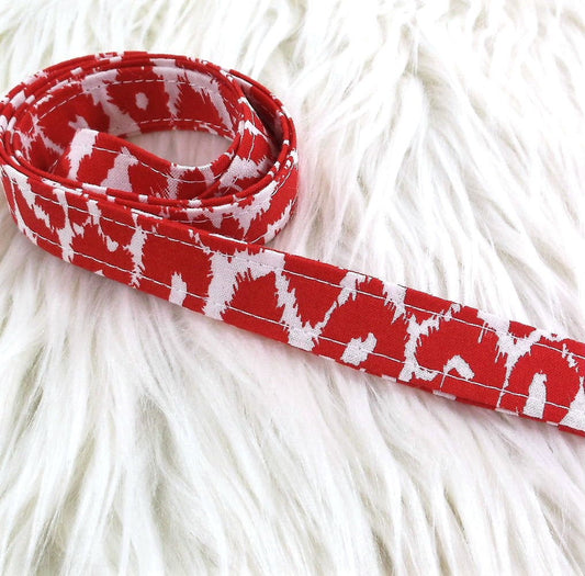 Red Leopard Print Lanyard