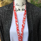 Red Leopard Print Lanyard