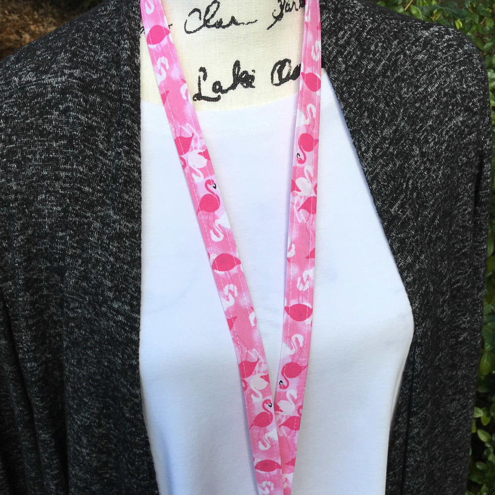 Pink Flamingo Lanyard For Women