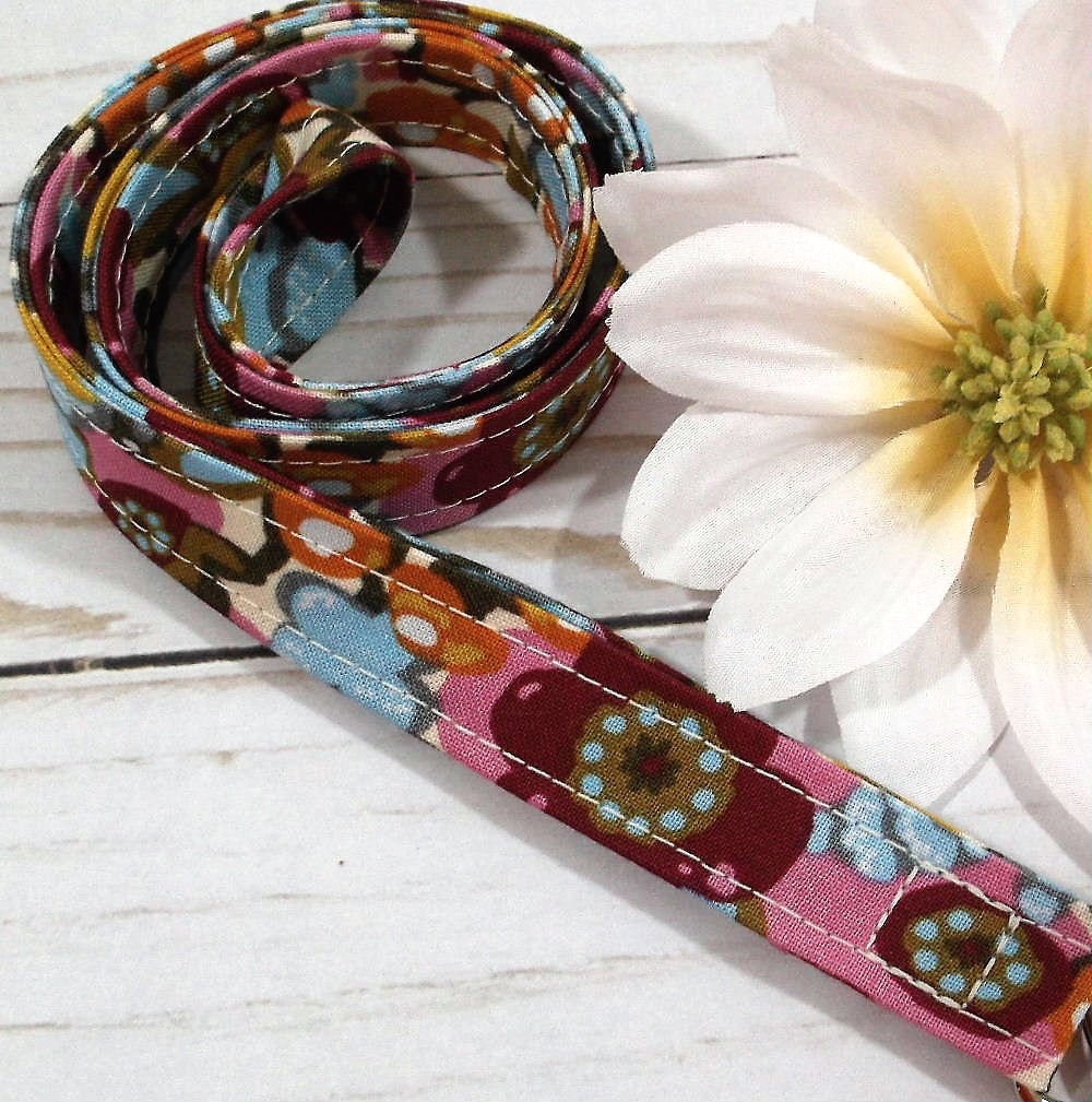 Purple Lanyard for Badge, Boho Lanyard, Lanyard Teacher, Fabric Lanyard, Floral Lanyard, New Teacher Gift, Nurse Life, Lanyard for keys