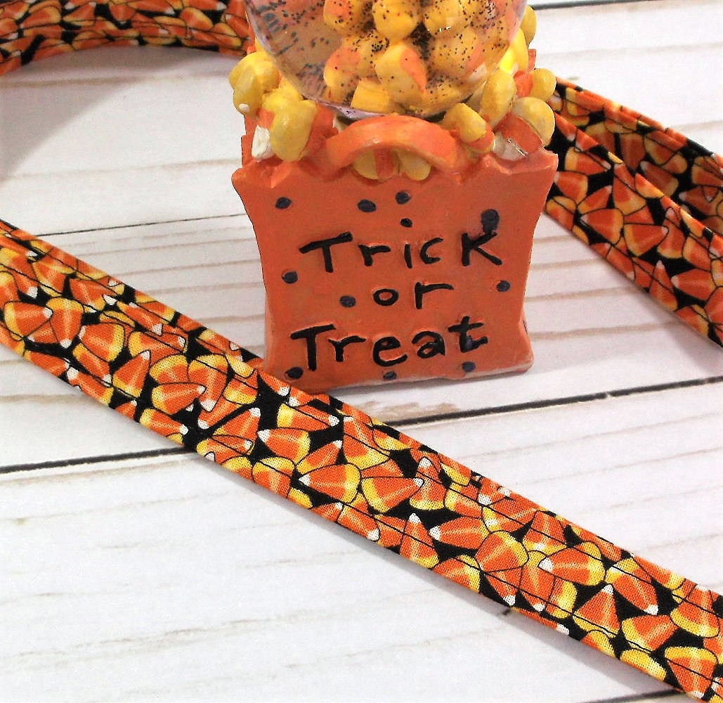 Handmade Candy Corn Lanyard | Popular Right Now | Teacher Lanyard | Badge Holder | Lanyards | ID Holder | ID Badge Holder | Fall Lanyard