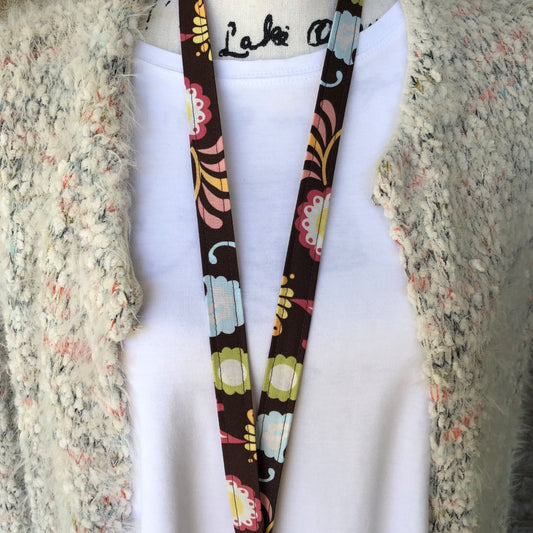 Floral lanyard, Lanyard for Keys, Trending Now, Teacher Life, Lanyard for Badge, Lanyard Keychain, Nurse Lanyard, Fabric Lanyard, Nurse Life