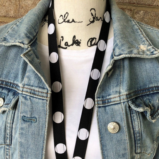 Black and White Lanyard For Women Gift for Teachers, Nurses