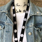 Black and White Lanyard For Women Gift for Teachers, Nurses