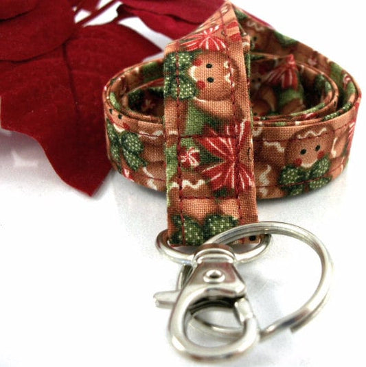 Christmas Lanyard with Gingerbread Man