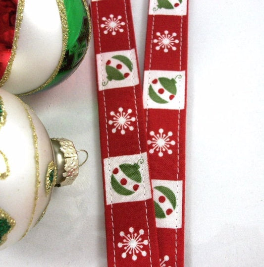 Christmas Lanyard with Ornaments and Snowflakes