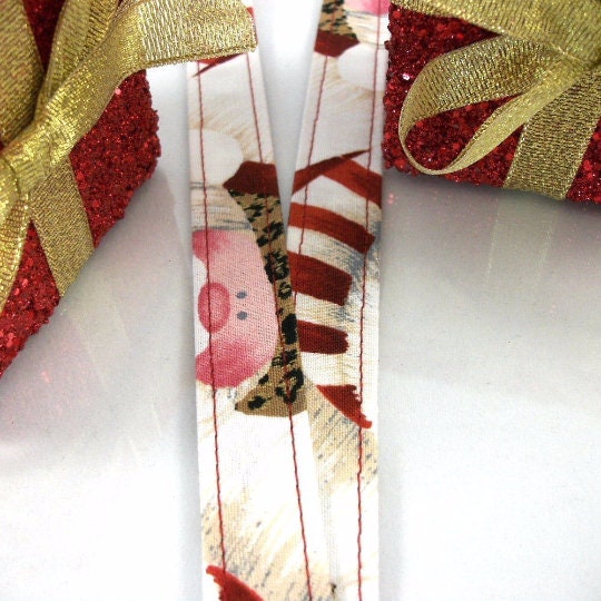 Christmas Lanyard with Santa in his Leopard Hat