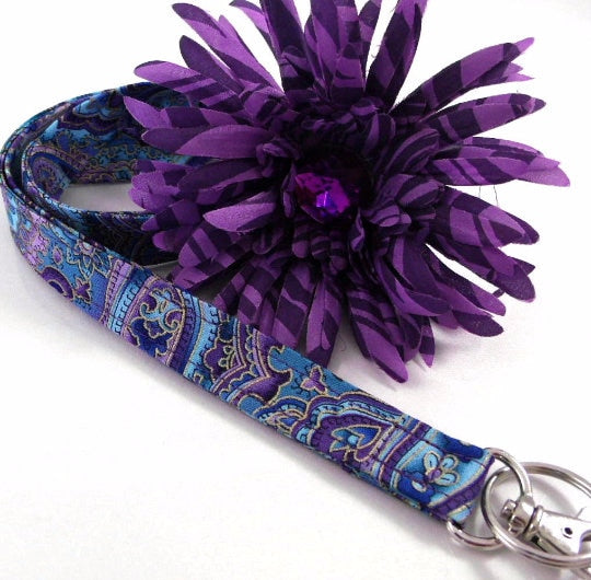 Floral lanyard, Lanyard for Keys, Trending Now, Teacher Life, Lanyard for Badge, Lanyard Keychain, Nurse Lanyard, Fabric Lanyard, Nurse Life