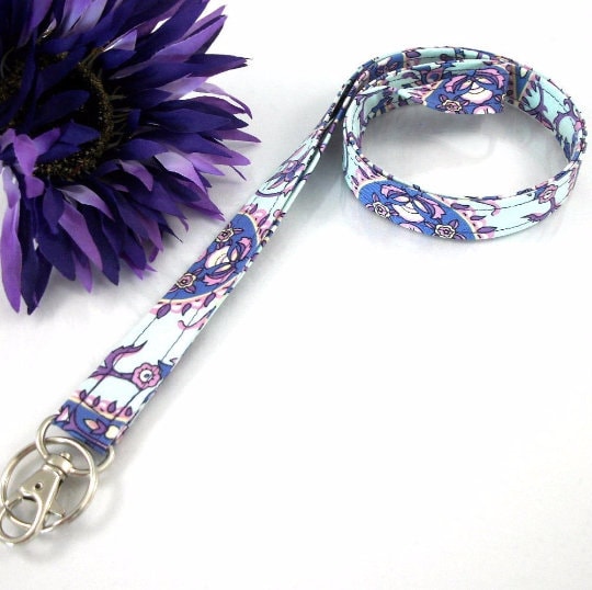 Key Lanyard in Amy Butler floral